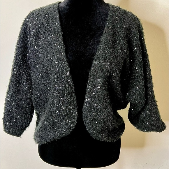 Black and sequin shrug. Excellent condition. Size XS-S - Picture 1 of 7